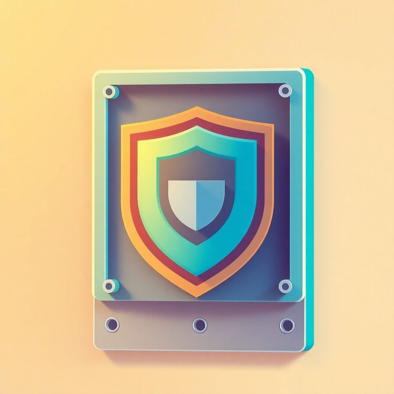 Layered circuit-breaker controls illustration in azure palette